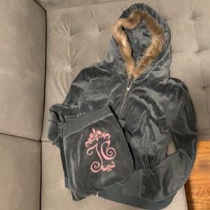 L/XL Juicy Couture RARE Vintage Velour Tracksuit